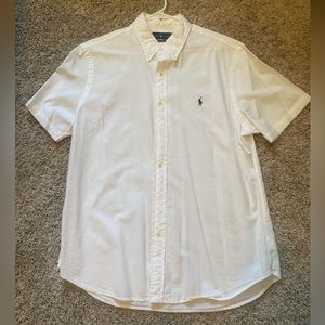 Ralph Lauren Polo Seersucker Men’s XL Short Sleeve button down shirt